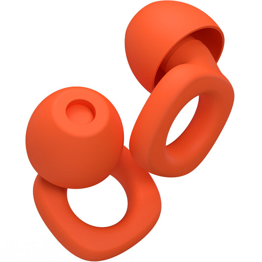 Audree Super Soft Ear Plugs for Sleeping Noise Cancelling - 28dB Noise Reduction Earplugs for Sleep , Concert, Airplanes & Noise Sensitivity, 8 Reusable Silicone Ear Tips in XS/S/M/L (Orange)