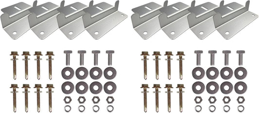 Renogy 2 Sets Solar Panel Mounting Z Bracket Set of 4 Units RV Boat Off Grid Roof