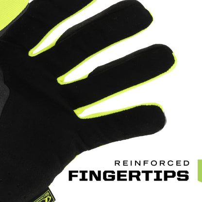 Mechanix Wear: Hi-Viz FastFit Work Gloves - Touch Capable (X-Large, Hi-Viz Yellow)