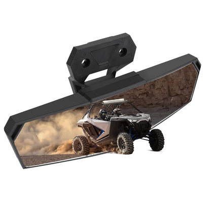 KEMIMOTO PRO XP Center Rear View Mirror High-Definition Race Convex Mirror Compatible with Polaris RZR PRO XP / 4, Turbo R /4 2020 2021 2022 2023 2024, 2024+ RZR XP 1000 Repalce OEM #2883763
