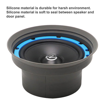 RECOIL SPB65 Foldable Silicone 6.5” Car Speaker Baffle Kits with Egg Crate Foam for Sound Quality Improvement and Speaker Protection Pair