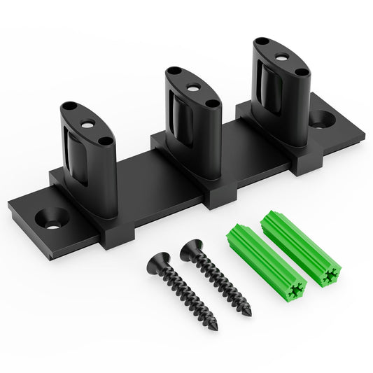 AONAYIOA Siding Closet Door Floor Guide,Update Adjustable 3-Roller Design for Bypass Door Floor Guide,Sliding Door Bottom Guide,Easy Install, Black