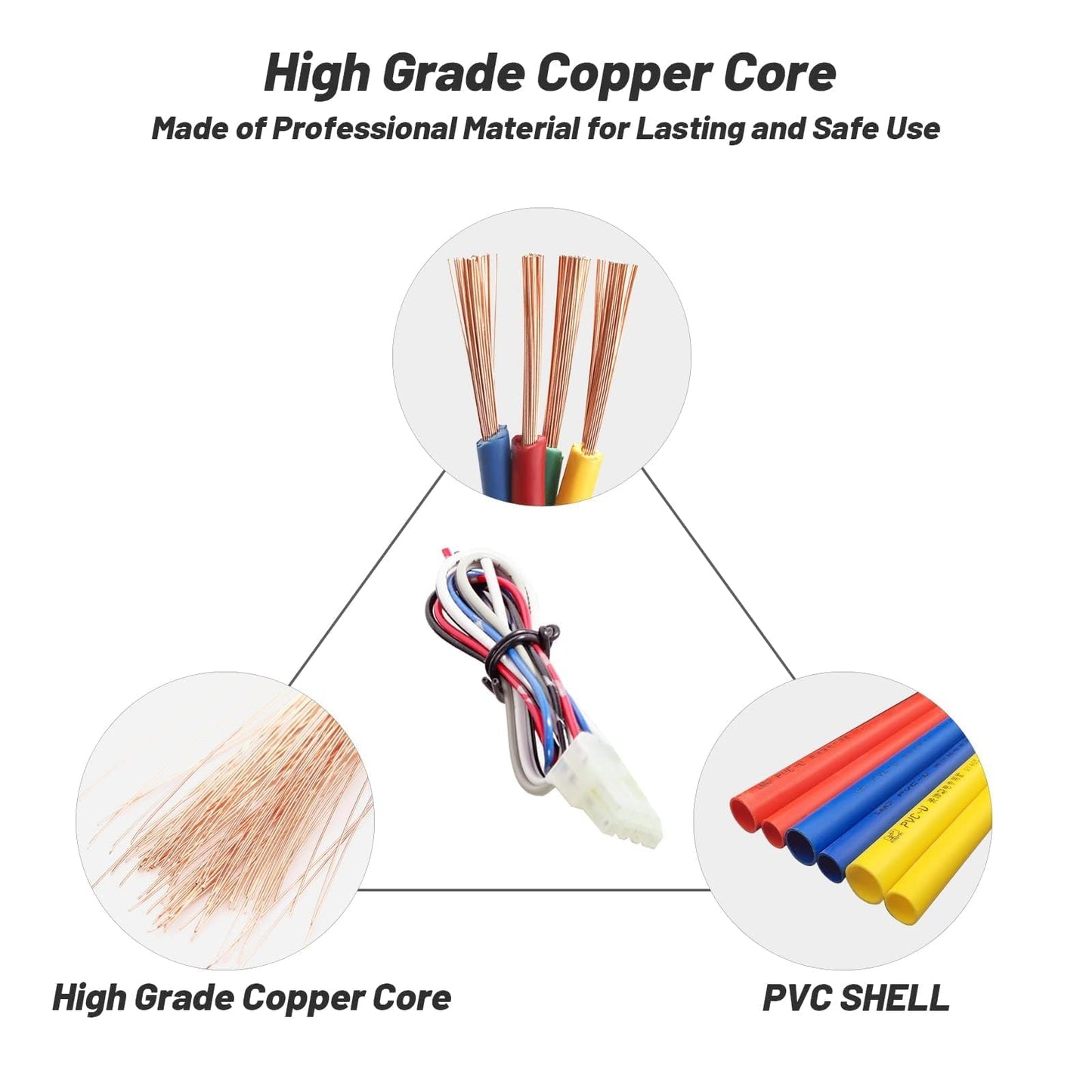NuIth Car Audio Speaker Wire to RCA Line Output Converter, 2-Channel High to Low RCA Converter for Adding Amplifier Subwoofer to Stock Stereo