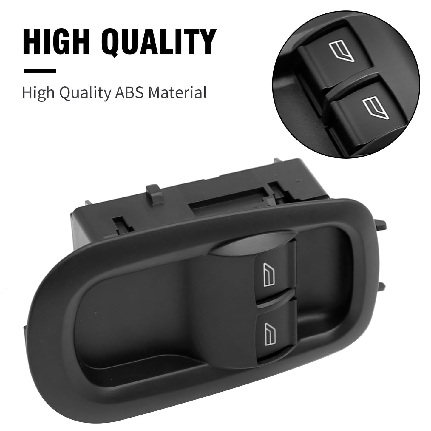 Hoypeyfiy GK2T‑14A132‑CA Left Driver Side Double Window Control Switch Car Electric Power Window Control Switch Replacement for Ford Transit 2014‑2019
