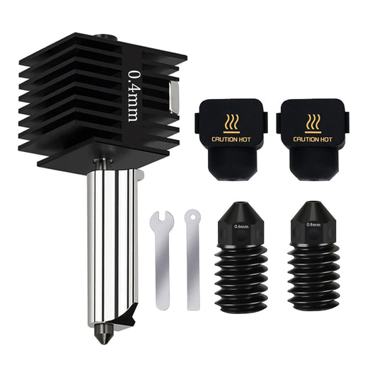 Upgrade Hotend Kit for Bambu Lab A1/A1 Mini, Hot End Assembly 0.4/0.6/0.8mm Hardened Steel Nozzle & Silicone Sock for Bambu Lab 3D Printer Part