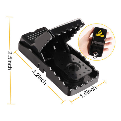 Mouse Traps 16 Pack - Humane Instant Catch Reusable Indoor/Outdoor Snap Traps for Small Mice, Safe & Effective Rodent Catcher with Easy Clean Design (Kids & Pets Friendly)