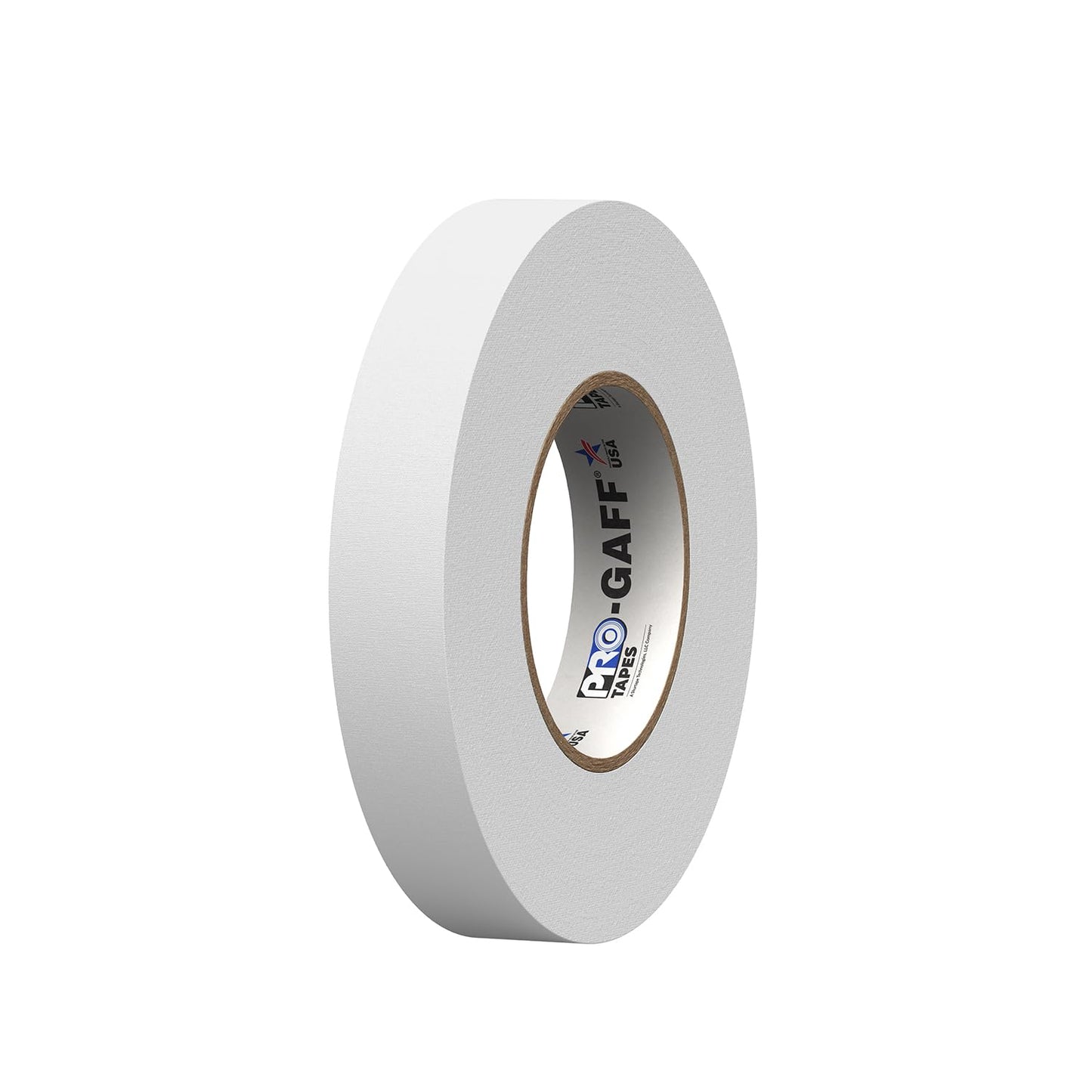 ProTapes 1" Width Pro Gaff Premium Matte Cloth Gaffer's Tape with Rubber Adhesive, 11 Mils Thick, 55 Yds Length, White (Pack of 1)