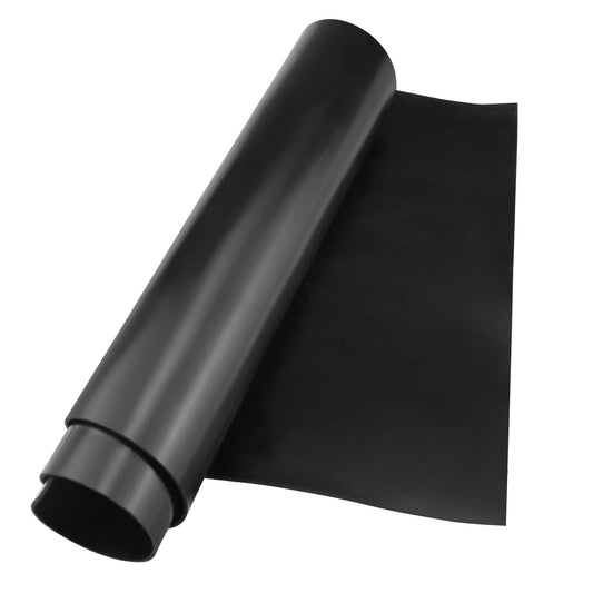 VUAOHIY Neoprene Rubber Sheet, Solid Rubber Seal Strips for DIY Gasket Materials, Oil-Resistance, Sound Reduce and Anti-Slip for Flooring, Pads, Bumpers, Supports (12In x 1/16In x 4Ft)