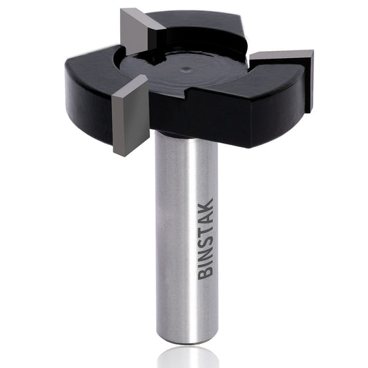 CNC Spoilboard Surfacing Router Bit, 1/2-Inch Shank 2-Inch Cutting Diameter, Slab Flattening Router Bit Planing Wood Planer Bit by BINSTAK (Carbide)