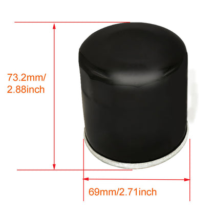 Quaprodur AM107423 49065-0724 Oil Filter Replacment for Kawasaki 49065-7010 49065-2078 Club Car 1016467 41016467 Kubota T1460 T1560 T1700H T1770 T1870 (2 Pack)