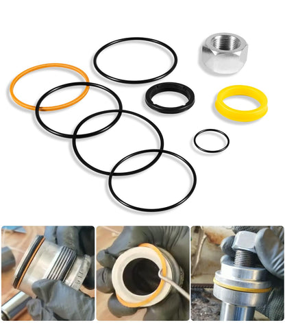 7135551 Tilt Hydraulic Cylinder Seal Kit for Bobcat Skid Steer Loader 630 631 632 641 642 643 645 653 730 731 732 741 742 743 751 753 7753 843 853 Replace for 6804605