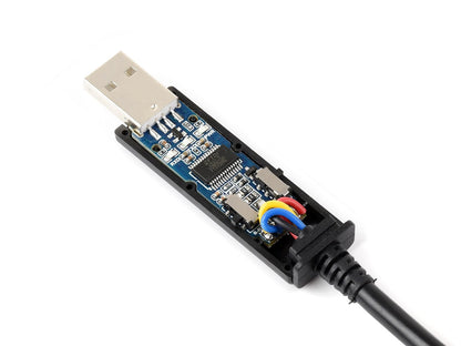 Waveshare USB to RS232/485 Serial Cable, Original FT232RNL Chip, Onboard Power and Signal Indicators, Multi-OS Compatible & Multi-Device Applicable