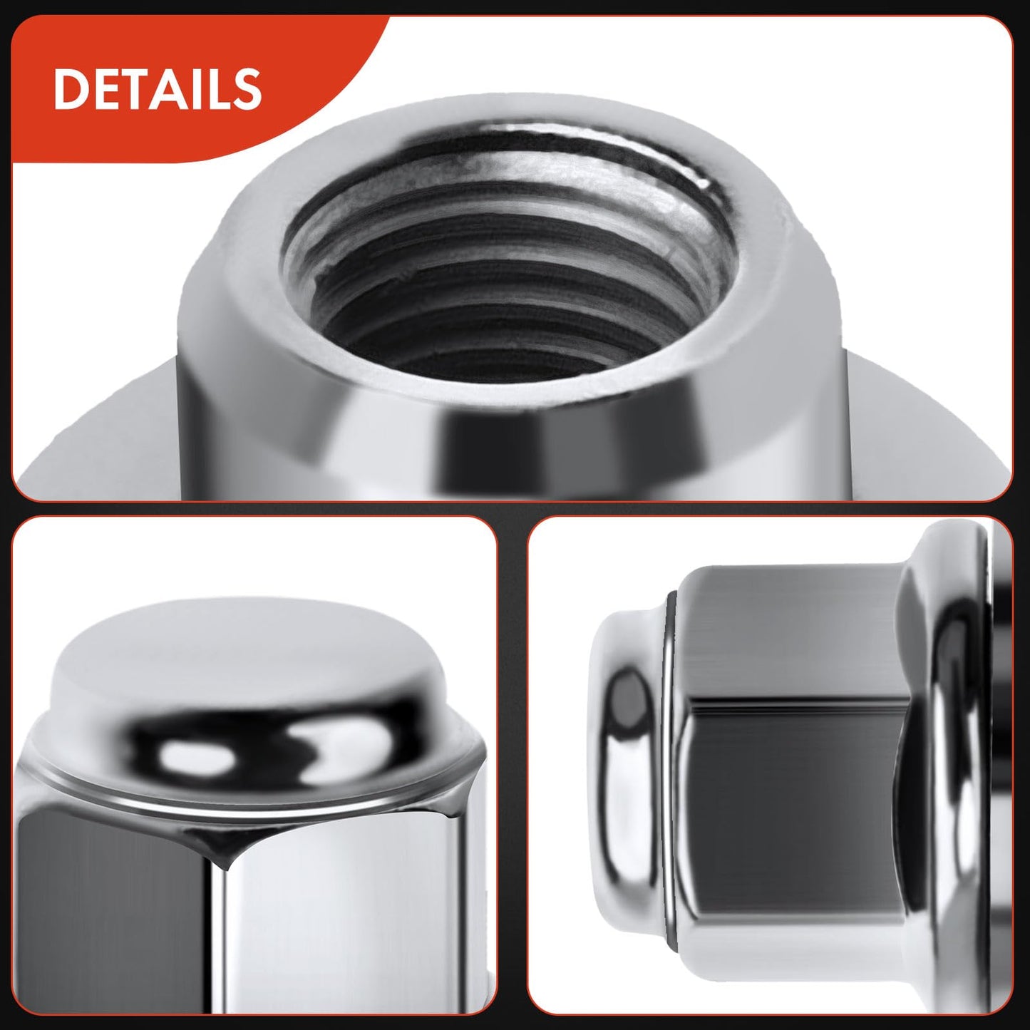 A-Premium 5PCS Wheel Lug Nuts M12 x 1.5 Mag Lug Nuts Compatible with Toyota Avalon Camry Corolla RAV4 Tacoma Sienna Lexus ES RX Pontiac Scion