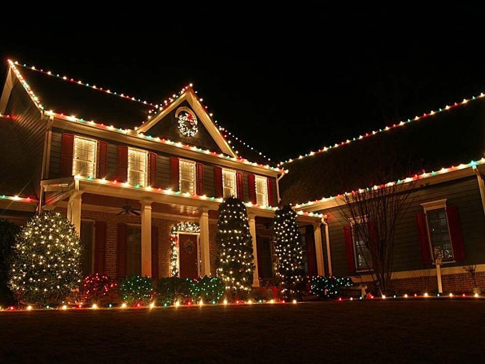 Novelty Lights 25 Pack C9 Ceramic Outdoor String Light Christmas Replacement Bulbs, Multi, E17/C9 Base, 7 Watt