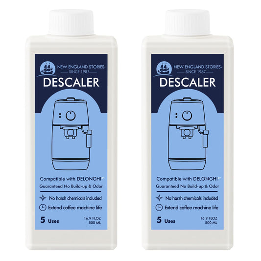 10 Uses Descaling Solution Compatible with DeLonghi, Specially Designed for Delonghi Coffee Machines and Maker - 33.8oz Espresso Coffee Maker Cleaner, Coffee Pot Cleaning Limescale Remover