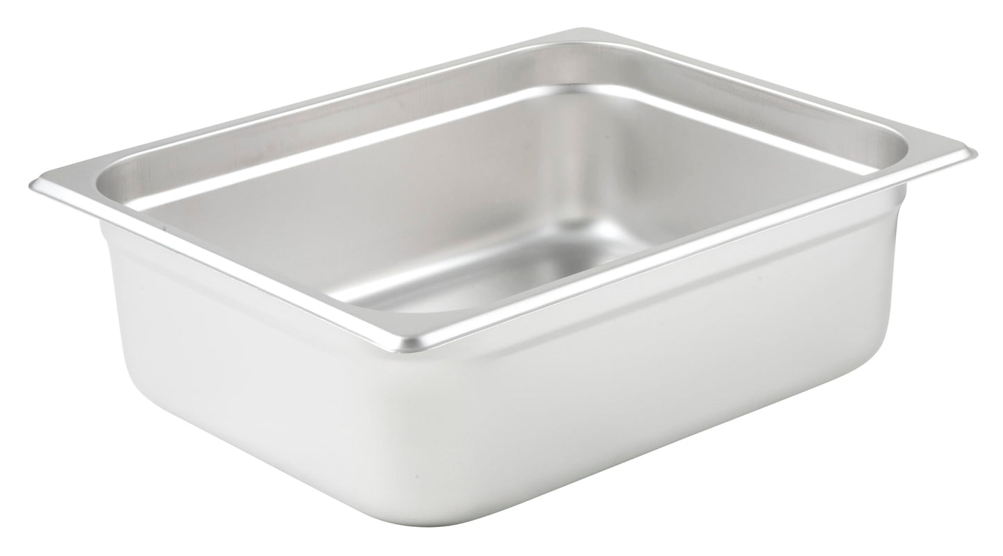 Winco Anti-Jamming Steam Pan, Half-Size x 4-Inch, Standard Weight