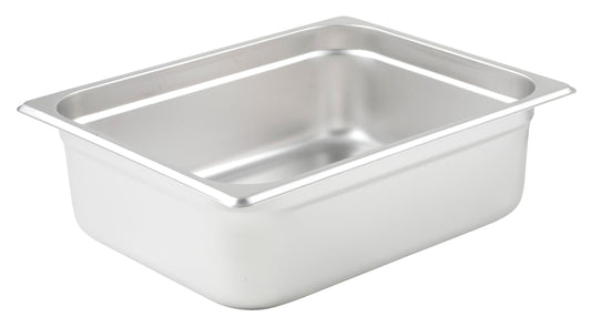 Winco Anti-Jamming Steam Pan, Half-Size x 4-Inch, Standard Weight