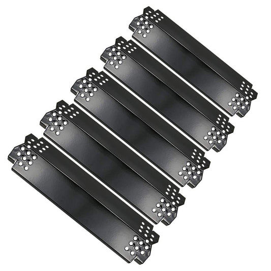 Uniflasy 14.6" Grill Heat Plates for Nexgrill 720-0888, 720-0888N, Members Mark 720-0882D, Dyna-Glo Gas Grill, Porcelain Steel Flame Tamer, Flavor Bar Replacement Parts for Nexgrill 720-0888, 5 Pack