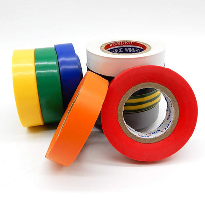 Maveek 9 Roll Multicolor Electrical Tape, 0.67 Inch 65.62 Feet Utility PVC Insulation Tape Adhesive Duct Tapes, Work Great for Waterproof, Flame Retardant, Cold Resistance and Non-Conductive 9 Color