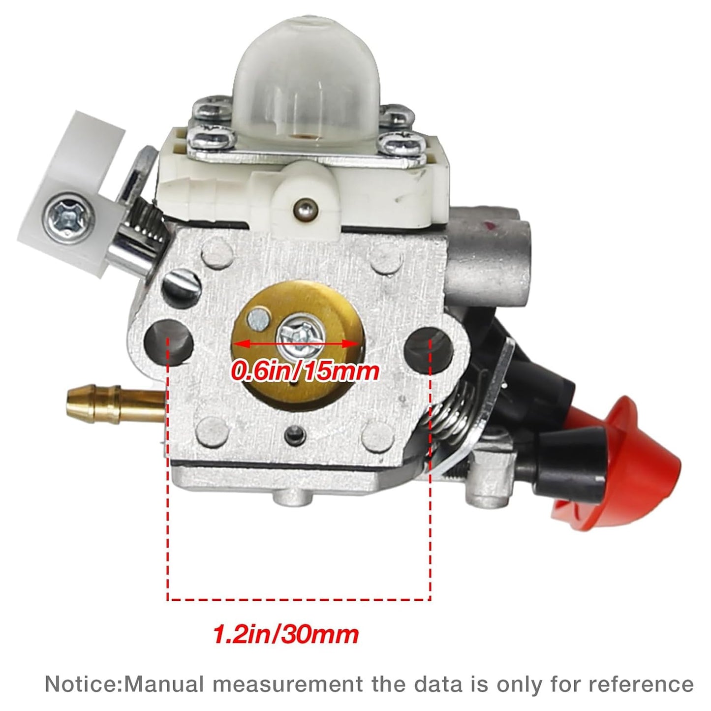 JUUDDENPARTS FS56RC Carburetor Replacement for Stihl FS 56 RC FS56 KM56RC FS70R FS70 FS70 FS40 FC70 HT56C FC56 KM56 FS50 HT56 Trimmer Weedeater Parts C1M-S267A, 41441200608, 4144 124 2800