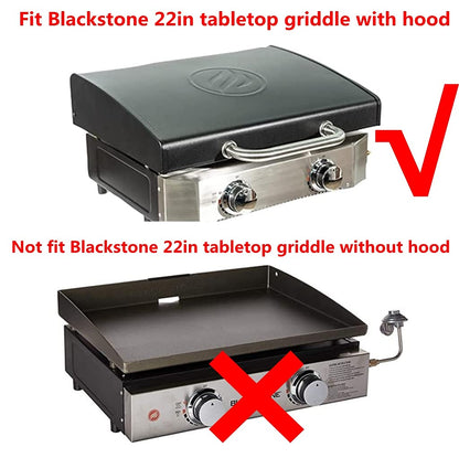 Heavy Duty Grill Cover for Blackstone 22inch Tabletop Griddle with Hood and Also fit for Coleman Roadtrip LX,LXX, LXE, 285 Camping Grills and Smoke Hollow 205 Grill,600D Heavy Duty Cover - Heighten