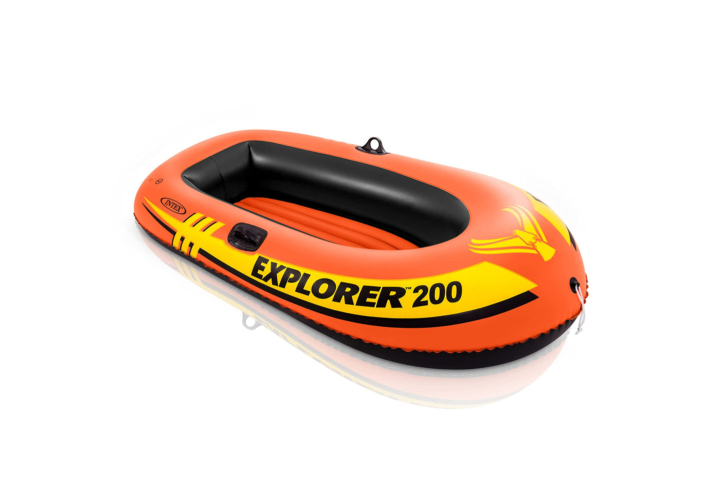 Intex 58330EP Explorer 200 Inflatable 2 Person Capacity Pool & Lake Fishing Raft Boat