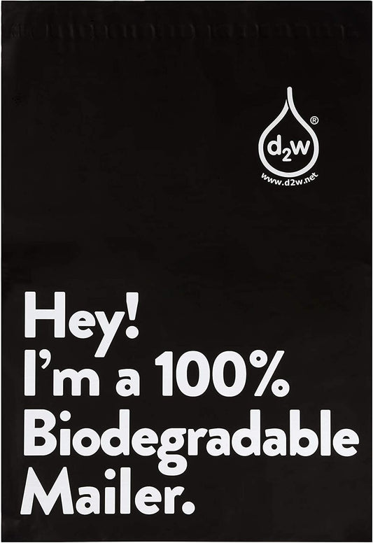 100% Compostable Biodegradable Mailers Eco-Friendly Poly Envelopes, Packaging Envelopes Pouches. Reusable Double Sealing, Extra Thick, Zero-Waste mailing Bags | D2W Certified (50 Pack, 10"x13")