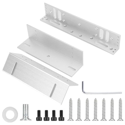 Magnetic Lock Bracket, L&Z Mounting Bracket for Electric Magnetic Lock, Door Lock Support for Wooden Doors Metal Doors Security Doors 280kg/617.3lb