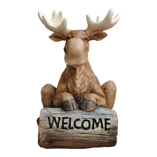 Spoontiques Moose Garden Statue - Decorative Garden Statue - Colorful Home Décor for Indoor or Outdoor Use - Patio Decoration - Garden Accessory