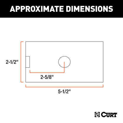 CURT Manufacturing 45405 2-1/2" to 2" Receiver Adapter Sleeve