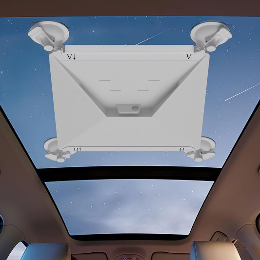 Mwin Starlink Mini Car Mount - Starlink Mini Accessories Durable Sunroof Mounting Bracket, Strong Suction Cup Design Cargo Racks for Stable Satellite Signal in RVs and Road Trips (White)