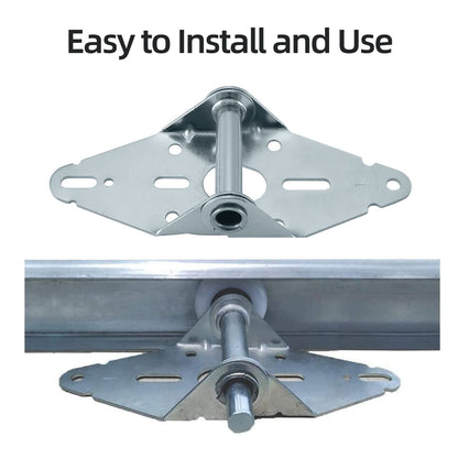HOME MASTER HARDWARE 4 Pack Garage Door Hinge Heavy Duty 14 Gauge Steel #1 with Galvanized Finish - Residential/Light Commercial Garage Door Replacement