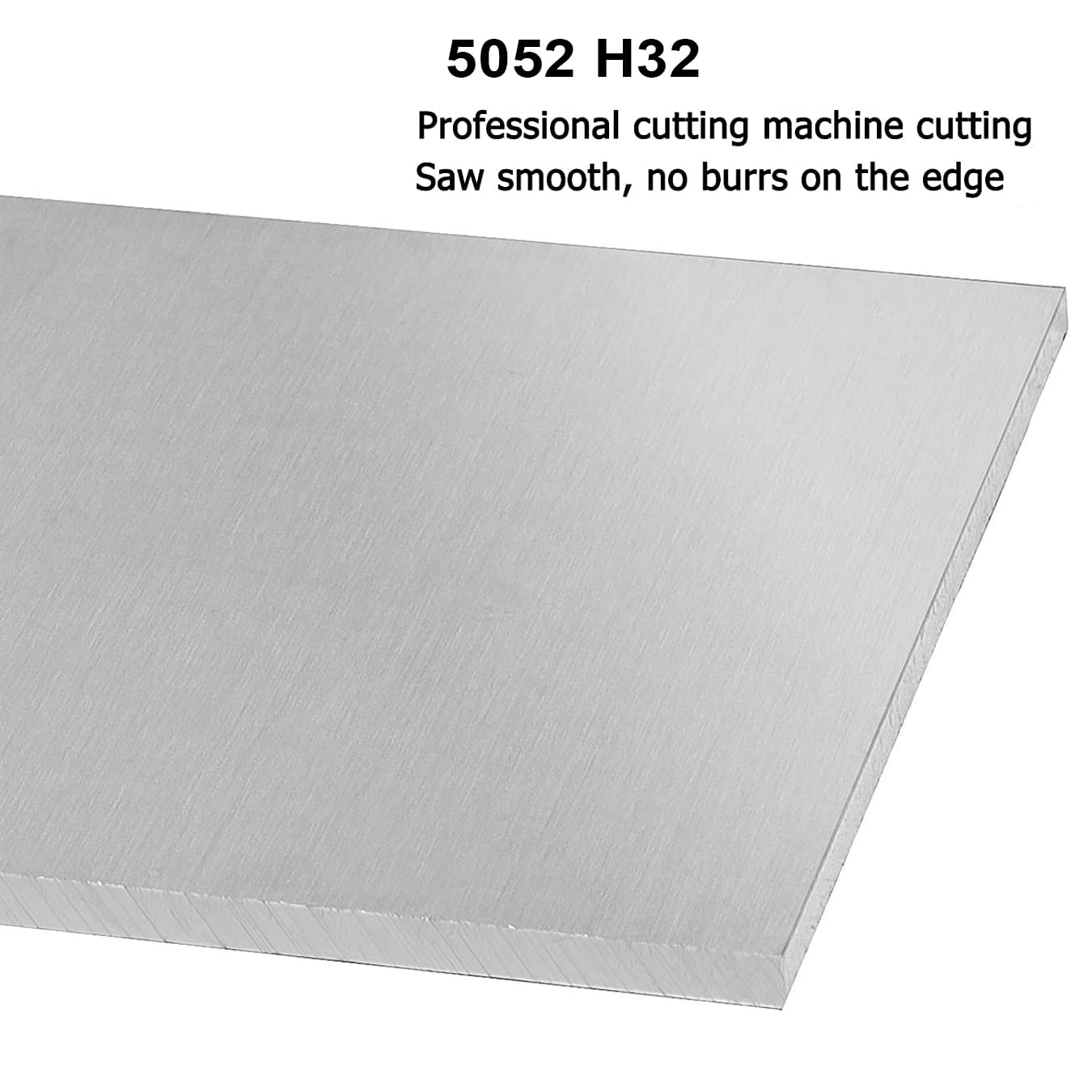 1 Pack 5052 H32 Aluminum Sheet Metal 12” x 12”x 1/16”(0.06") Flat Plain Thin Aluminum Plate Covered with Protective Film, Rectangle Aluminum Metal Plate for Crafting lndustry, 1.5mm