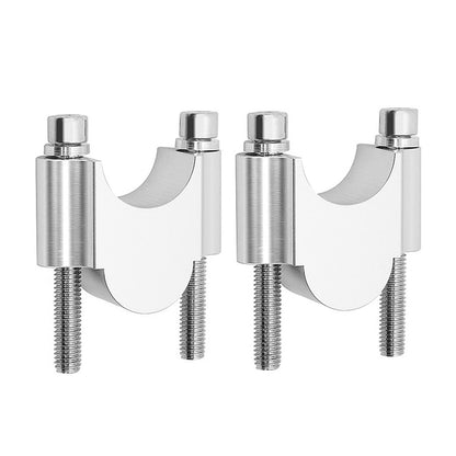 Vkinman 7/8 Inch Aluminum Handlebar Risers 30MM Height Replacement for Honda Kawasaki Suzuki ATV Dirt Bike Yamaha (Silver)