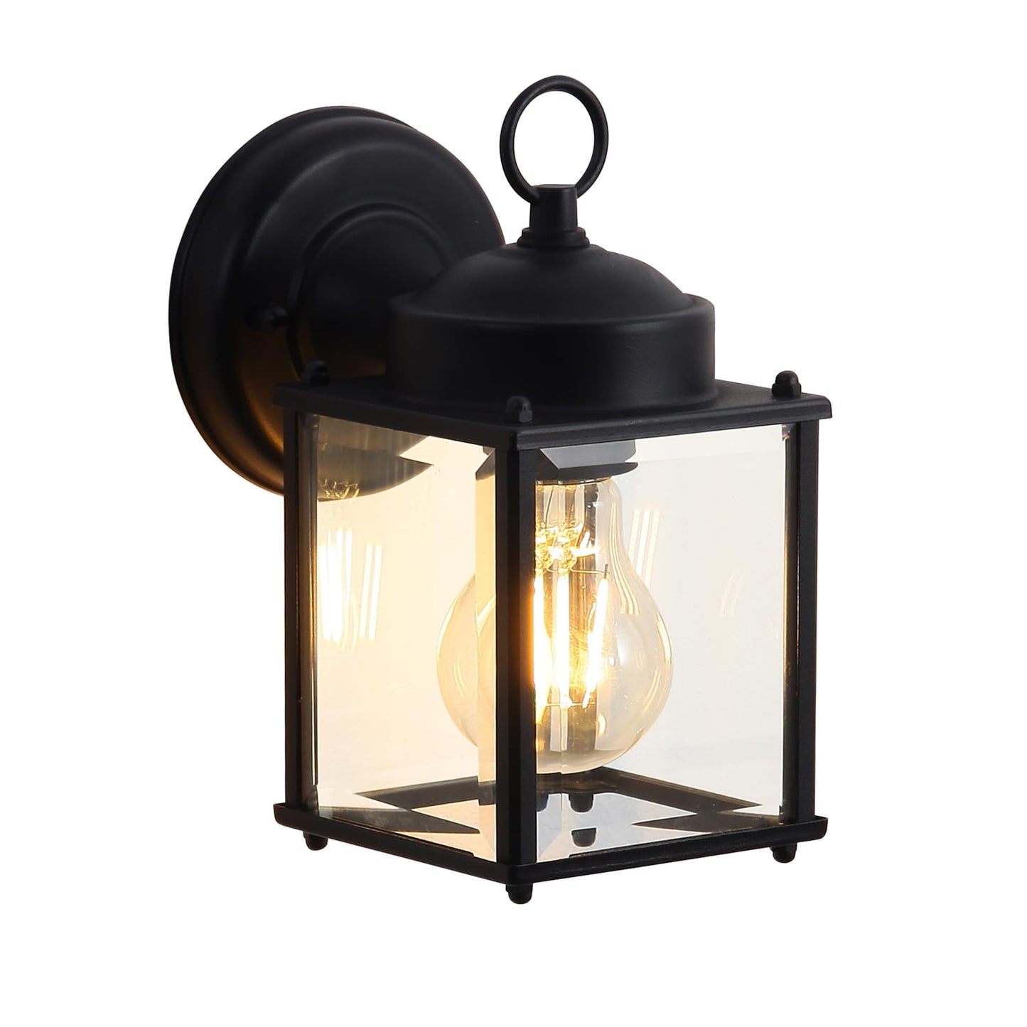 Outdoor Wall Light Fixtures Waterproof Porch Lights Anti-Rust Matte Black Exterior Light Fixture Outdoor Wall Lantern for Patio Front Door Garage House