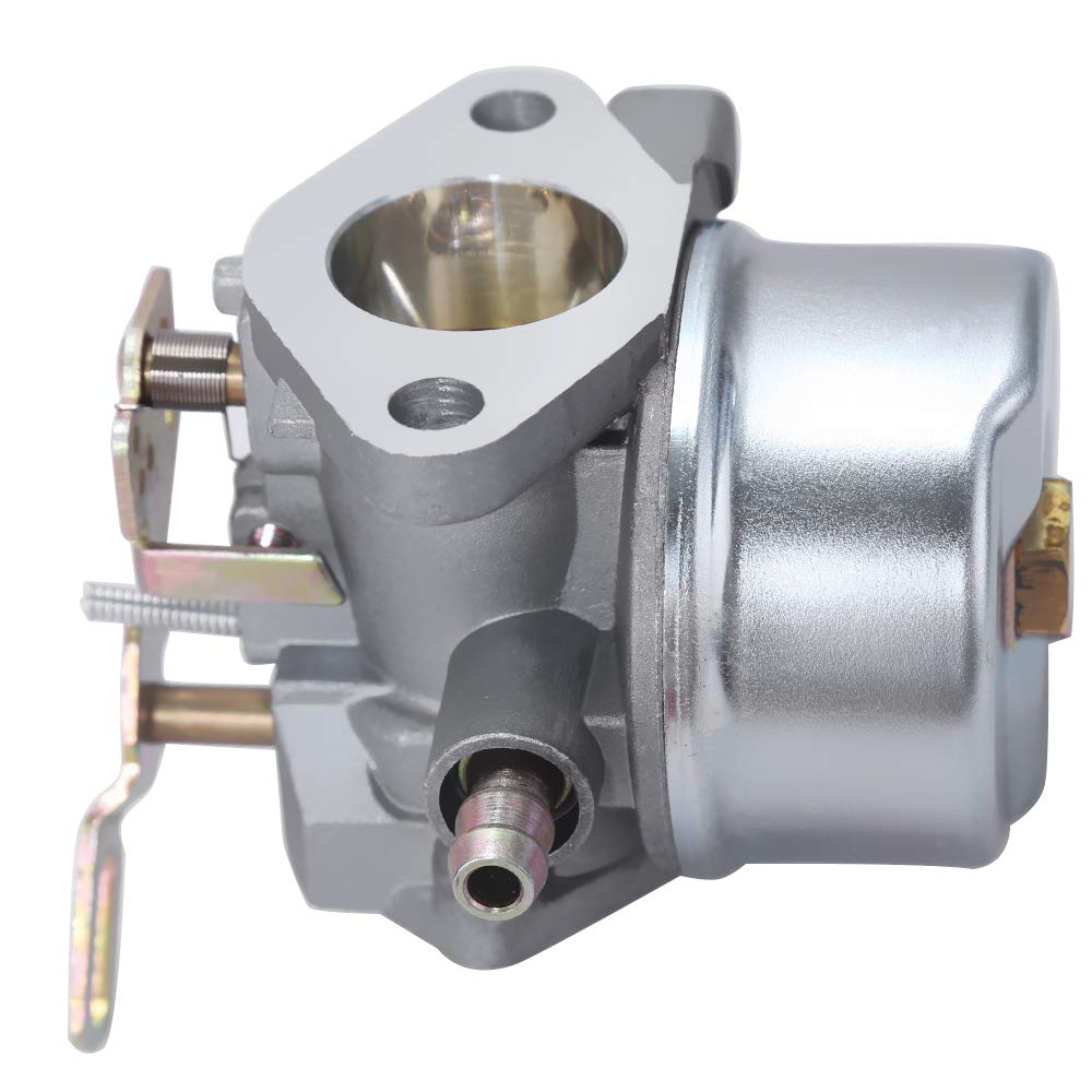 Anxingo 640052 Carburetor for Tecumseh HMSK80 HMSK85 HMSK90 HMSK100 HMSK105 HMSK110 LH318SA LH358SA SnowBlower Thrower 640054 640349 8HP 9HP 10HP Engine with Primer Bulb Gasket Clamps Fuel Filter