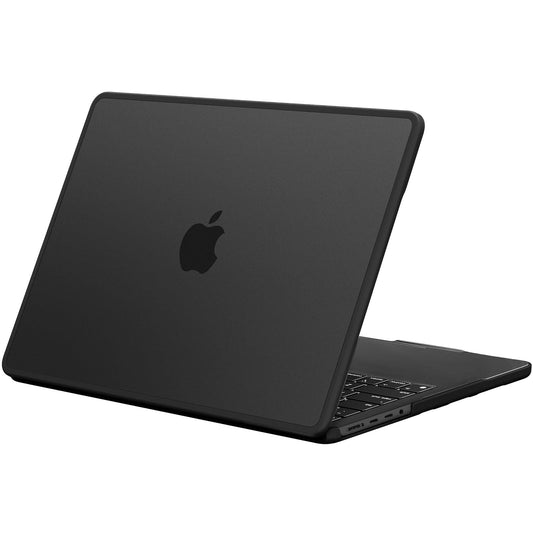 BlueSwan Compatible with MacBook Air 13 inch Case 2026-2022 M5 M4 M3 M2 A3449 A3240 A3113 A2681, Anti-Cracking and Anti-Fingerprint Hard Shell, Soft TPU Bumper PC for Air 13.6 inch Case, Black