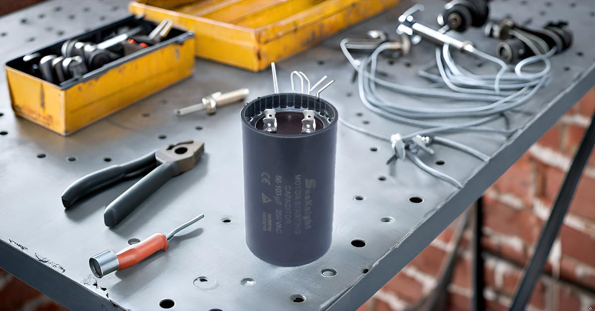 KBL 86-103 MFD (uF) Motor Start Capacitor Compatible for Franklin Control Box 2801074915, CRC 2824085015 3/4 and 1 HP Well Pump and Others