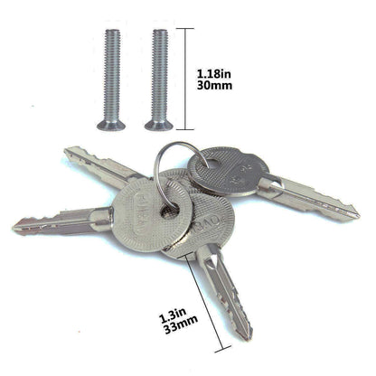 SENENQU 2 Pack Garage T Handle Lock, Replacement Shed Door Lock, Universal Hardware Locking with Keys