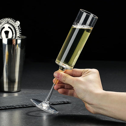Elsjoy Set of 8 Acrylic Champagne Flutes, 6 Oz Unbreakable Clear Goblet Glasses Reusable Champagne Toasting Cups, Shatterproof Stemmed Champagne Coupes for Wedding, Anniversary, Party, Birthday, Bar