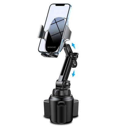 Miracase Universal Cup Phone Holder for Car, [Upgraded Version] Adjustable Long Neck Car Cup Holder Phone Mount Cradle Friendly Compatible with iPhone Huawei Google and All Smartphones, Silver