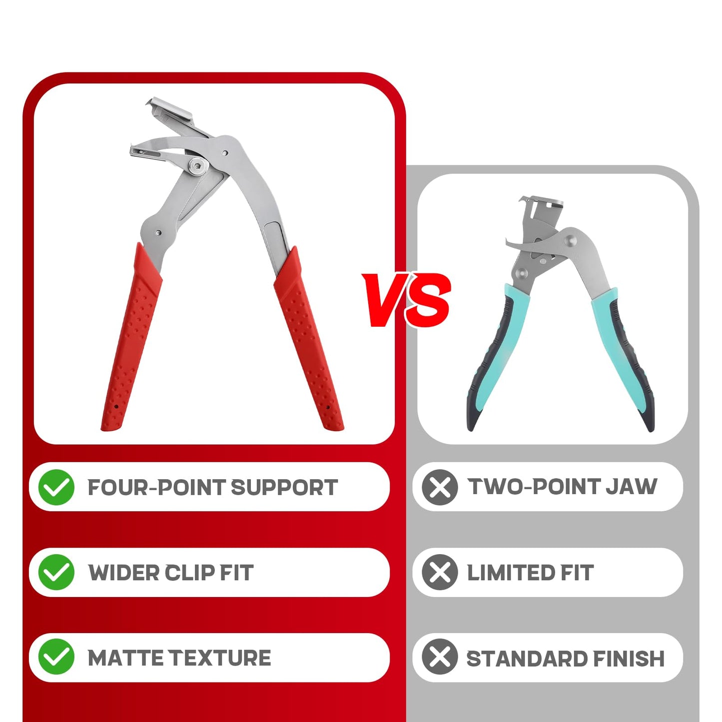 Car Clip Pliers Automotive, Labor-Saving Clip Removal Tool for Damage-Free Disassembly Panel Removal, Precision Panel Clip Pliers for Versatile Automotive Fasteners