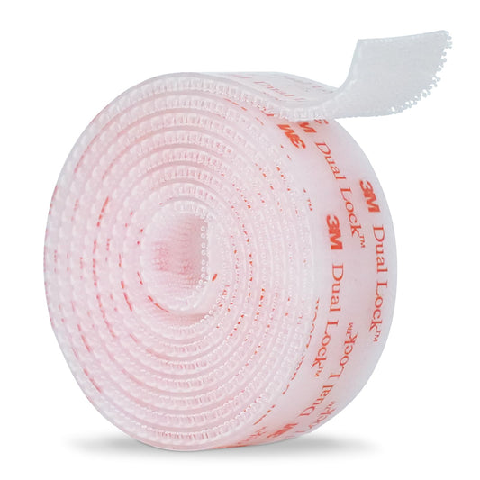 Dual Lock SJ3560 1"×6ft Clear 1 Pack Reclosable Fastener Mounting Tape Interlocking Mushroom shaped Strong Adhesive Hook Lock Sticky Tape for Indoor and Outdoor