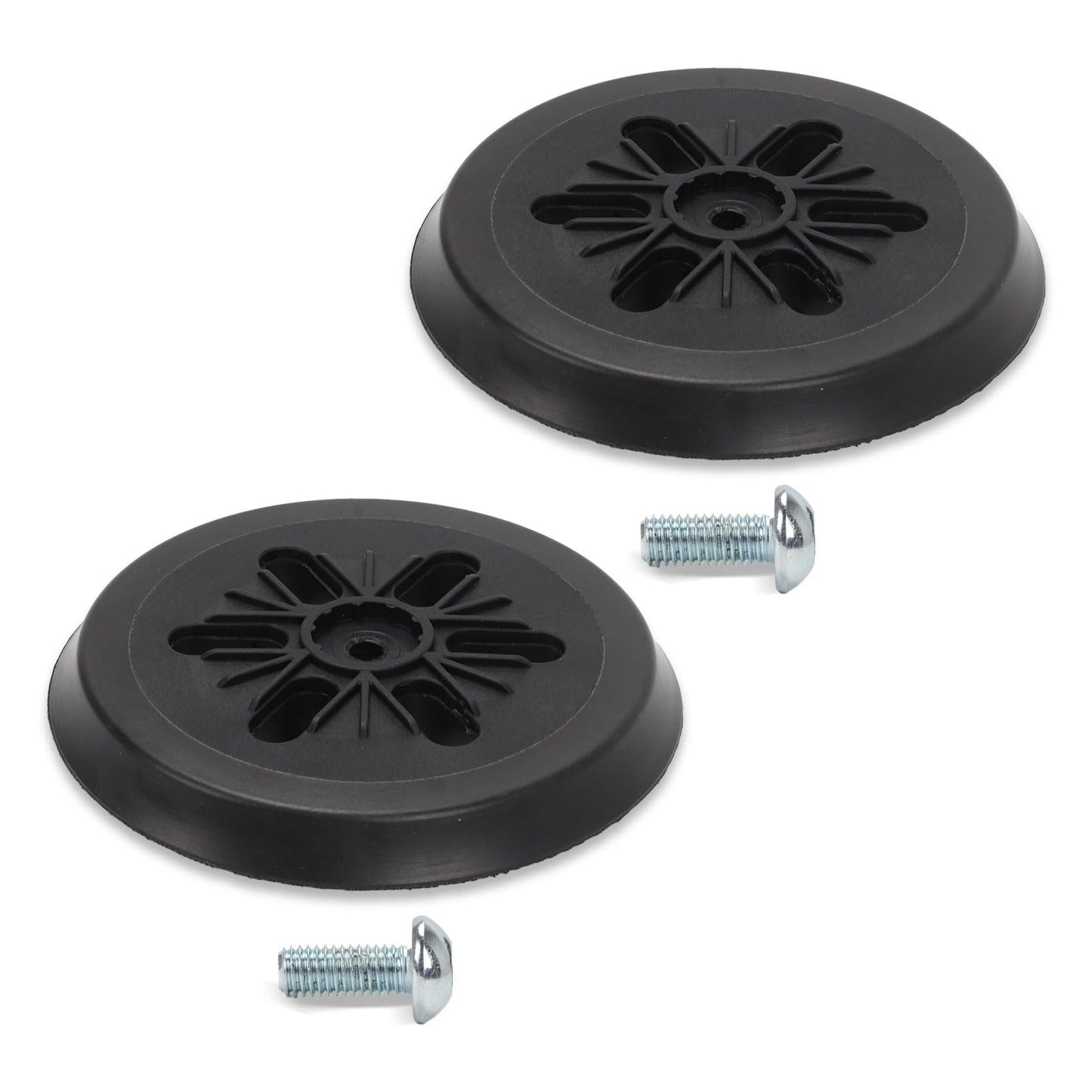 2 PCS 6 Inch Power Sander Replacement Pad Compatible with Bosch ROS65VC/1250DEVS/3727DVS/3727DEVS, 6 Hole Hook & Loop Discs Replace RS6045 & RS6046