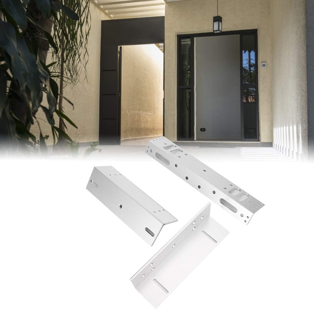 Magnetic Lock Bracket, L&Z Mounting Bracket for Electric Magnetic Lock, Door Lock Support for Wooden Doors Metal Doors Security Doors 280kg/617.3lb
