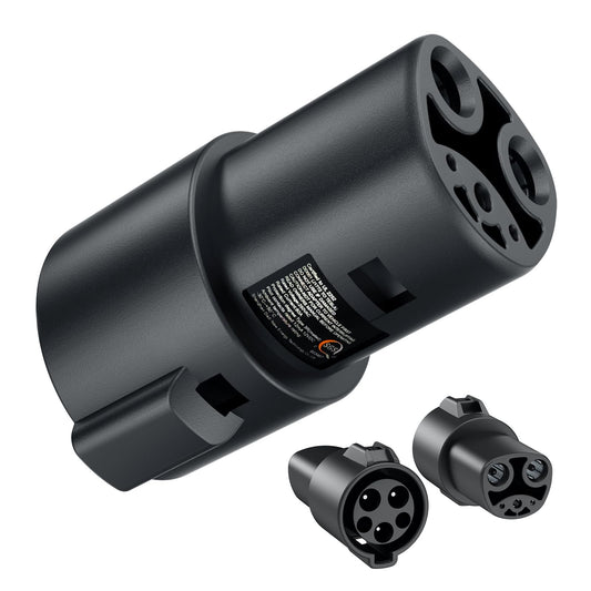 Takrabbsin J1772 to NACS Charger Adapter, SAE J1772 EV Charging Adapter, SGS Safety Certified Max 80A 250V Fast Charging for Tesla Model 3/Y/X/S/Cybertruck