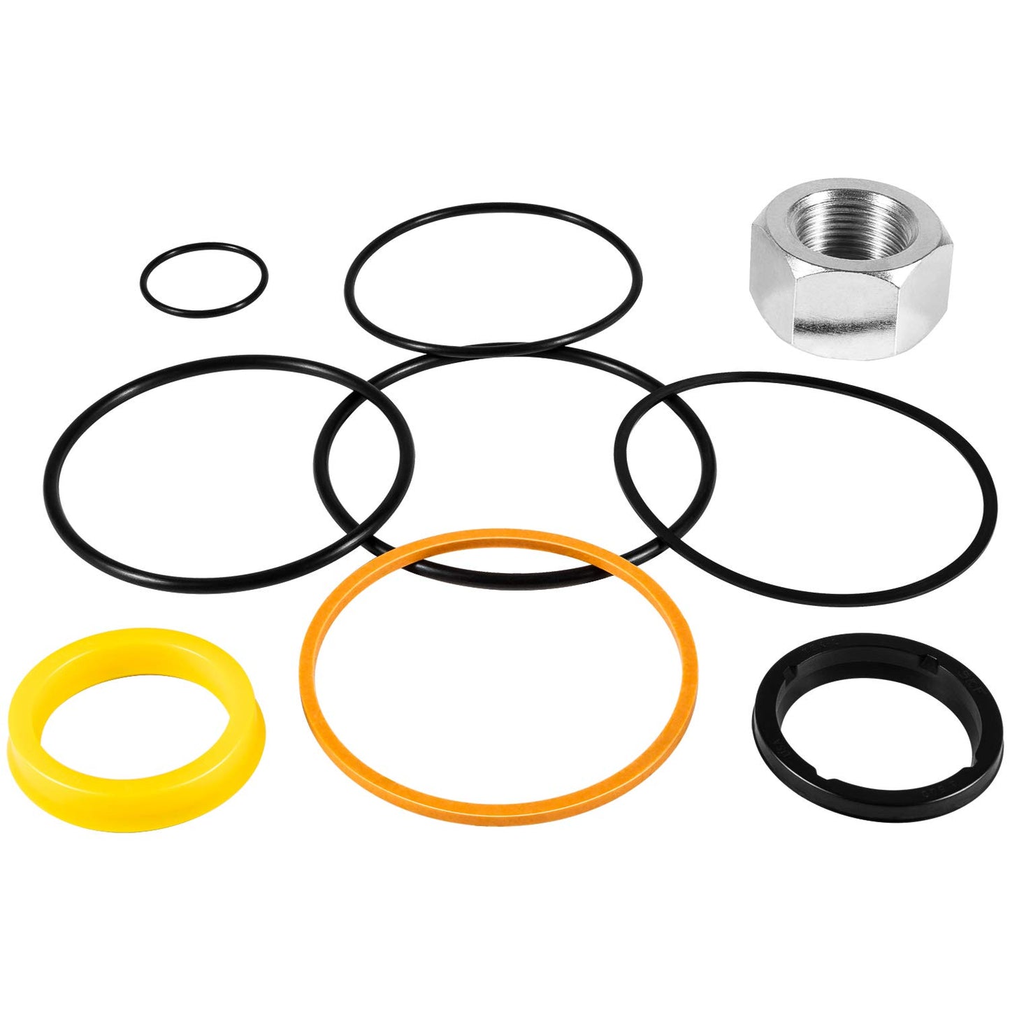 7135551 Tilt Hydraulic Cylinder Seal Kit for Bobcat Skid Steer Loader 630 631 632 641 642 643 645 653 730 731 732 741 742 743 751 753 7753 843 853 Replace for 6804605