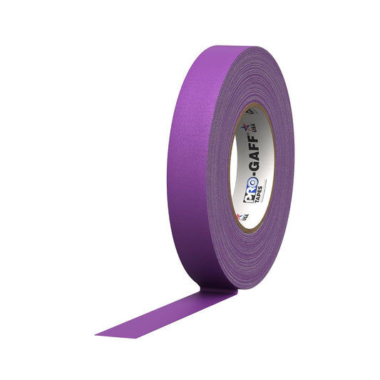 ProTapes 1" Width Pro Gaff Premium Matte Cloth Gaffer's Tape with Rubber Adhesive, 11 Mils Thick, 55 Yds Length, Purple (Pack of 1)