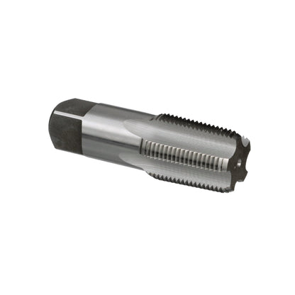 Drill America DWTPT Series Qualtech Carbon Steel Pipe Tap, Uncoated (Bright) Finish, Round with Square End Shank, 3/4"-14 NPT (Pack of 1)
