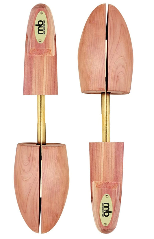 Moneysworth and Best Men's Shoe Trees with Hook Heel, Red Cedar, Medium (size 8.5-9.5)